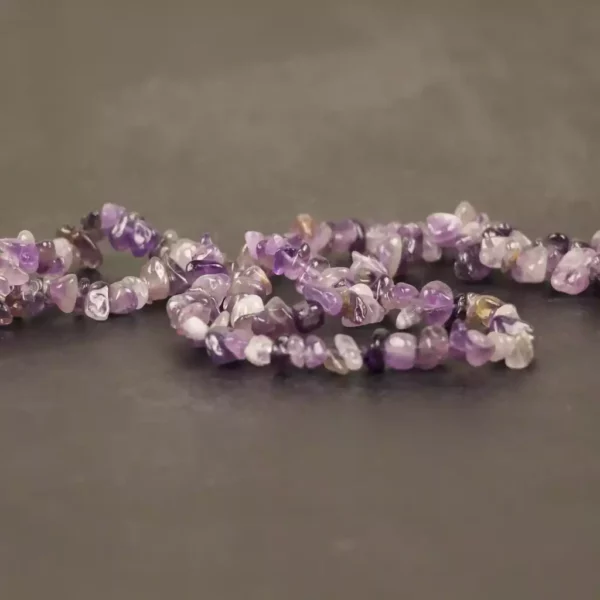 Perles d'améthyste brute et polie, parfaites pour la confection de bijoux DIY