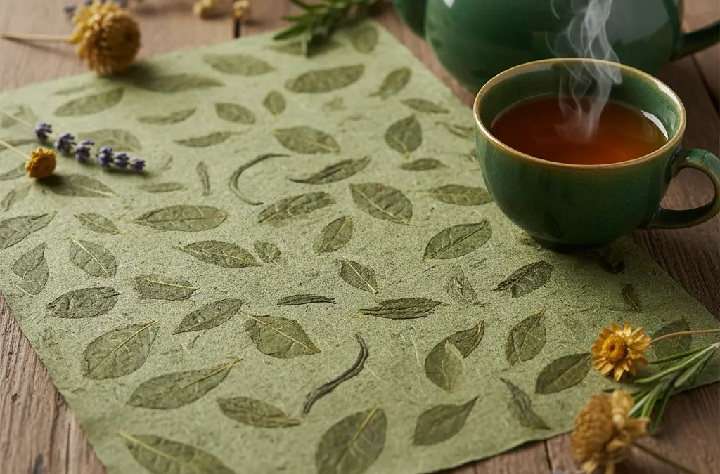 Pourquoi choisir le papier upcyclé de feuilles de thé ?